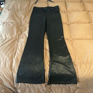 Nashville pull on flare faux black leather